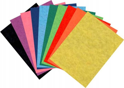 Set fletë filci vetëngjitëse Penword YF-10 MIX, A4 20x30 cm, 10 fletë, me ngjyra nga më të ndryshmet