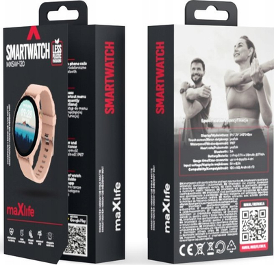 Orë inteligjente Maxlife MXSW-120, Bluetooth, IP67, rozë