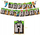 Garlandë dekorative Minecraft Happy Birthday, 2m, për dit’ lindje, shumëngjyrëshe