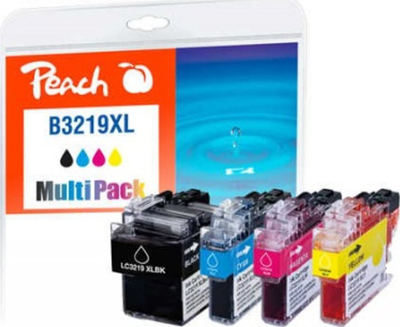 Patronë boje Peach PI500-245, set me 4 copë, i zi, cian, magenta edhe verdhë