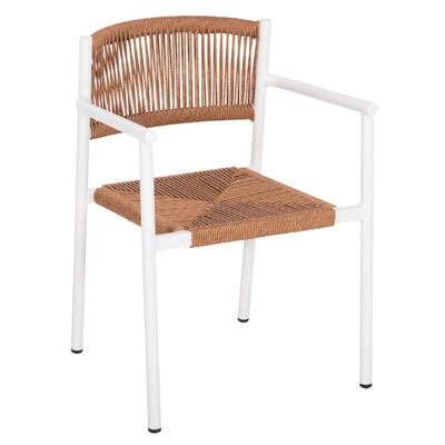 Karrige Ster prej alumini 55,5x53x78Hcm (HM5786.11), bardhë/ bezhë
