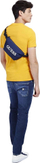 Çantë mesi Guess Quatro, për burra, tekstil, blu navy