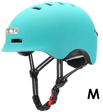 Helmeta Beaster BS02HBUM, madhësia 54–57 cm, drita LED, blu
