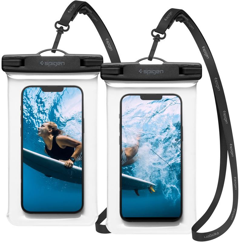 Mbrojtëse e papërshkrueshme nga uji Spigen Aqua Shield WaterProof Case A601, 2 copë, transparente