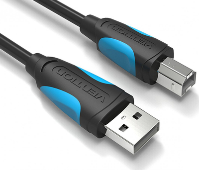 Kabllo printeri Vention USB-A me USB-B, 1m, USB 2.0, e zezë