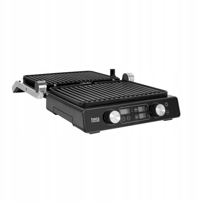 Grill elektrik TEESA TSA3239, 2100W, pllaka që s’ngjisin, gri