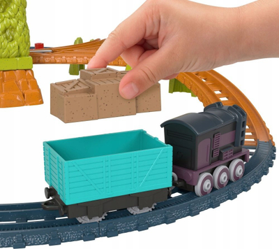 Set trenash Fisher Price Thomas and Friends All Engines Go Push Along Track, die cast, për kalamaj