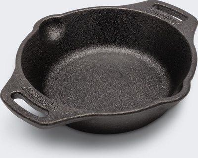 Tigan gize Petromax Fire Skillet, gati për përdorim, me doreza anësore, i zi