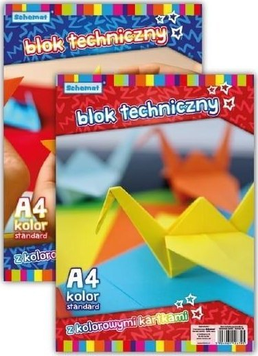 Bllok teknik Schemat Technical Pad A4, 160g, 10 fletë, shumëngjyrësh, 10 copë