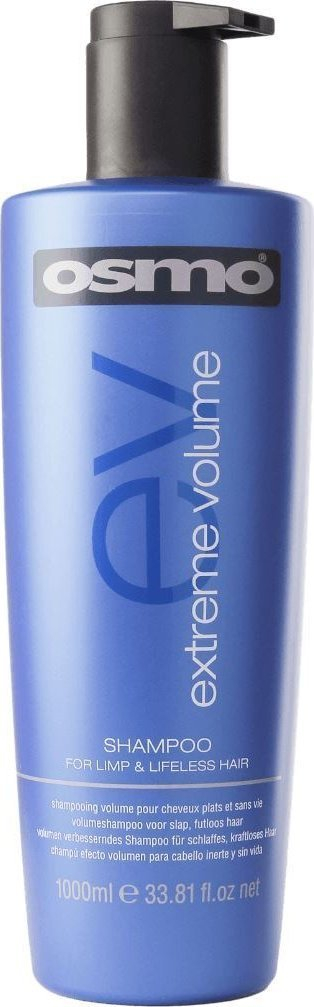 Shampo flokësh Osmo Extreme Volume, 1000ml, për volum, blu
