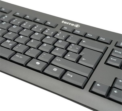 Tastierë Wortmann TERRA Keyboard 1500, me kabllo USB, gjermane QWERTZ, e zezë