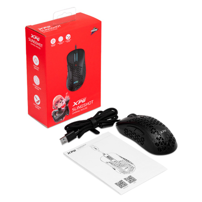 Maus gaming Adata XPG Slingshot, me kabllo USB, LED, i zi