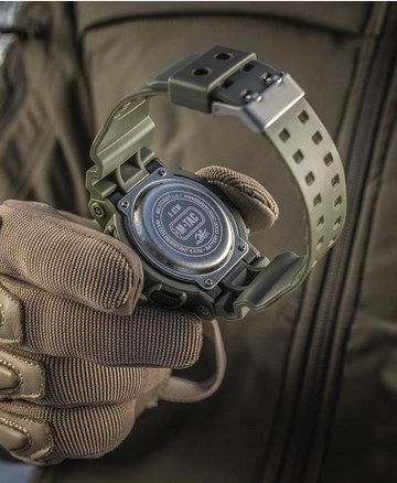Orë sportive M-TAC Olive 50006001, analoge dhe digjitale, rezistente ndaj ujit, jeshile ulliri