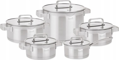 Set tiganësh Mistral BR 6378 (IND), i argjendtë