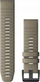 Rrip ore Garmin QuickFit 22, silikon, 22mm, bezhë me kopëse të zezë
