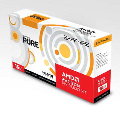 Kartelë grafike Sapphire Pure Radeon RX 7800 XT 16GB GDDR6