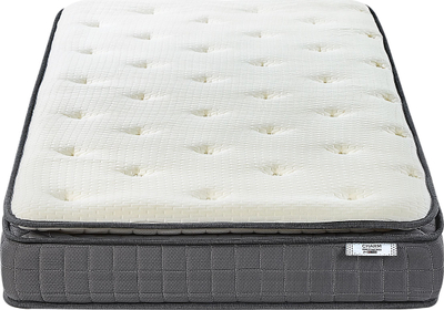 Dyshek Beliani CHARM Memory Foam, 90x200 cm, fortësi e mesme, gri me të bardhë