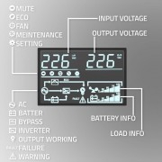 UPS Qoltec 6kVA, 6000W, on-line, i zi
