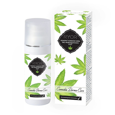Krem korrektues Ryor Cannabis Derma Care, me kanabis, për lëkurë problematike, 50 ml