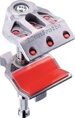 Kapëse studio Manfrotto Avenger Clamp End Vice Jaw 2", hapje 5 cm, kapacitet 50 kg, argjend e kuqe