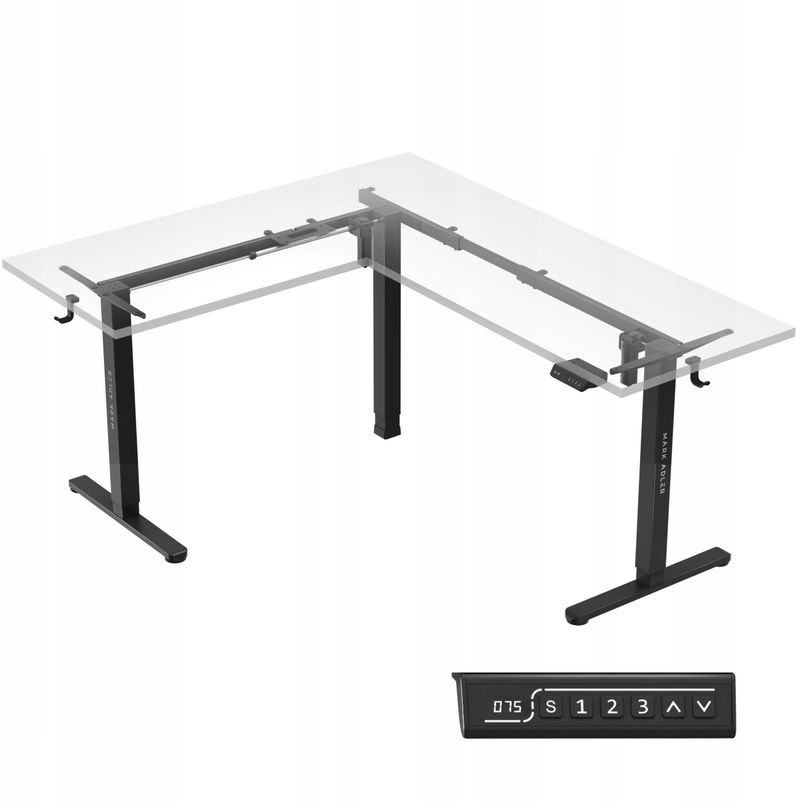 Kornizë tavoline elektrike Xeno 7.6, rregullim 72-118cm, kapacitet 80kg, e zezë