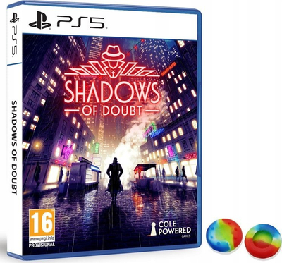 Lojë PS5 Shadows of Doubt, aventurë hetuese, stealth, multigjuhëshe