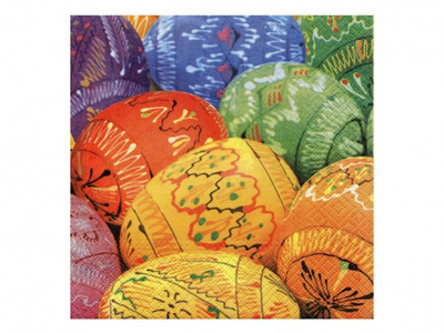 Serveta letre Napkin P Easter 333200, 33x33 cm, 20 copë, me shumë ngjyra