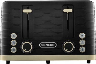 Toster elektrik Sencor STS 7551BK, 1600W, 4 feta, i zi