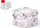 Kuti dhuratash Gift Box C-C008-C, 12x12x10cm, karton i trashë, me flutra dhe lule