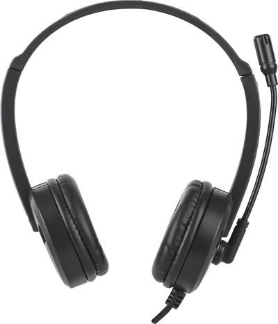 Kufje HP DHE-8009, me mikrofon, me rregullim zëri, të zeza