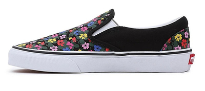 Atlete për femra Vans Classic Slip-Ons, të zeza/shumëngjyrëshe
