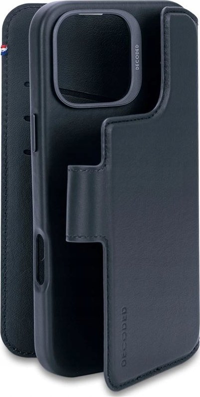 Këllëf-portofol lëkure Decoded Detachable Wallet, për iPhone 16 Pro Max, navy