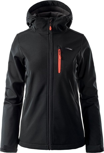Xhaketë për femra Elbrus SOFTSHELL IVER WO'S,L, e zezë / portokalltë