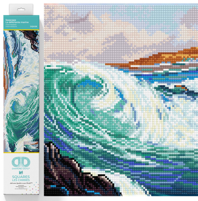 Set pikturë me gurë DIAMOND DOTZ Seascape, full drill square, 16.5"