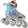 Patina 4 në 1 Nils Extreme NH18192, të rregullueshme 39-43, gri
