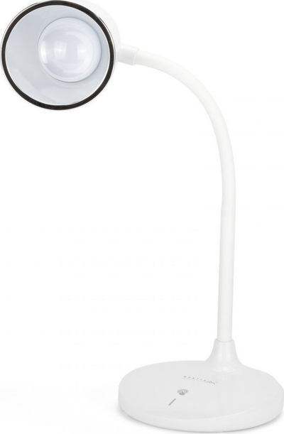 Llampë tavoline LED Montis MT044, 3W, me bateri që rimbushet 2400mAh, e bardhë