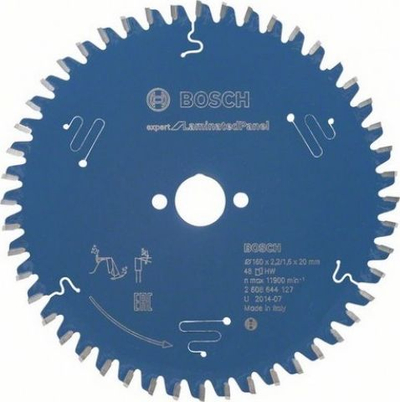 Сечило за кружна пила Bosch Laminated Panel Expert 2608644127, 160mm, 48 заби
