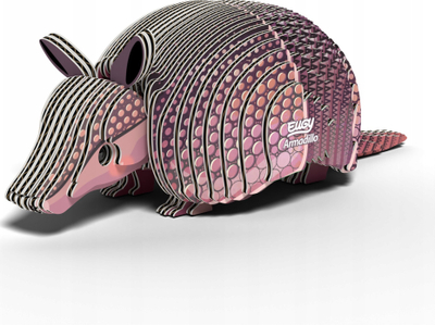 Puzzle 3D kartoni EUGY Armadillo, model për zbukurim, me ngjyra plot
