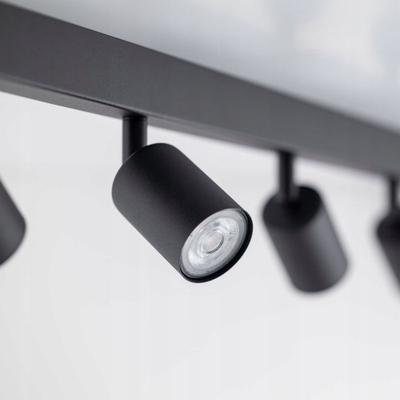 Spot tavani TK Lighting Top, 127 cm, 6 drita GU10, metal i zi