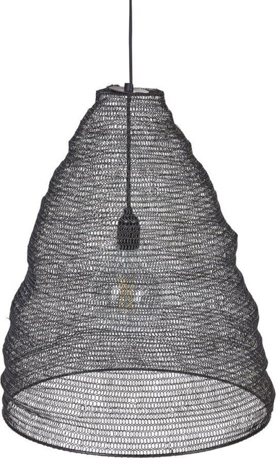 Llambadar varese PARBATI, metal rrjetë, stil modern, i zi