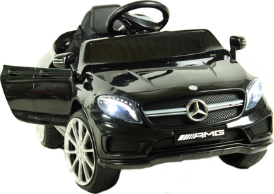 Makinë elektrike për kalamaj Mercedes AMG GLA 45, me telekomandë, drita LED, e zezë