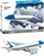 Set ndërtimi Cobi Bricks Boeing 747 Air Force One, mbi 1000 copa, 40 cm, shumëngjyrësh