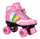 Patina me rrota Rookie Forever V2 Disco Roller, për të rritur, rozë Rainbow