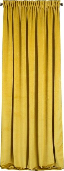 Perde kadife Eurofirany Drape 339479, 140x270 cm, mustard