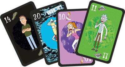 Lojë letra Winning Moves WHOT Rick and Morty, për 2+ lojtarë, 17+