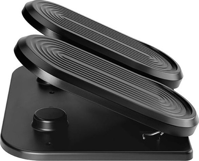 Потпирач за нозе Powerton ERGO STEPPER, ергономски, црн