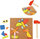 Lodër druri Montessori Woopie Green Cork Hammering Set, dërrasë tapë, forma me ngjyra