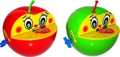 Arkë kursimi retro Apple With Worm, dekor, shumëngjyrëshe