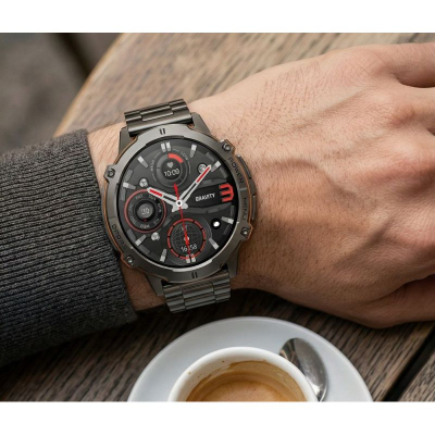 Ora e mençme Gravity GT42 2, AMOLED 1.73", Bluetooth 5.3, e zezë