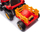 Traktor elektrik për lojë BBH-030, 88x51x35cm, me rimorkio, i kuq